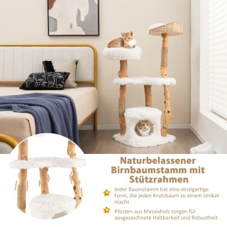 Costway Ξύλινος Ονυχοδρόμιο 124 εκ. με Σπηλιά Γάτας & Μαλακή Επιφάν... Costway Ξύλινος Ονυχοδρόμιο 124 εκ. με Σπηλιά Γάτας & Μαλακή Επιφάν...