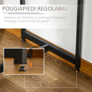 Σετ τραπεζαρίας HOMCOM με μπαρ με 3 ράφια και 2 ψηλά σκαμπό με υποπ...
