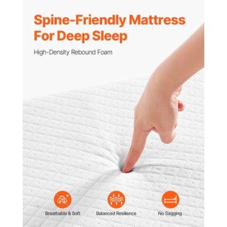 VEVOR Πτυσσόμενο Κρεβάτι με Στρώμα Αφρού 5 ιντσών για Ενήλικες & Επ... VEVOR Πτυσσόμενο Κρεβάτι με Στρώμα Αφρού 5 ιντσών για Ενήλικες & Επ...