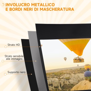 HOMCOM Οθόνη Προβολής Αναδιπλούμενη 100 Διαστάσεις 16:9 με Ρυθμιζόμ...