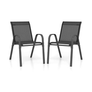 Costway  Σετ Καρεκλών Βεράντας με Εργονομική Πλάτη 56 x 70 x 84 cm ...