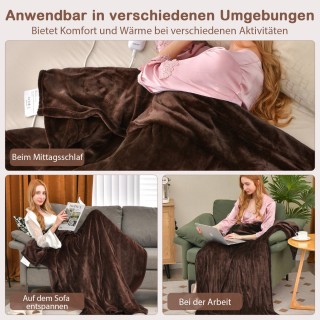 Costway Ηλεκτρική Κουβέρτα Θέρμανσης με 4 Επίπεδα Θέρμανσης και Ασ... Costway Ηλεκτρική Κουβέρτα Θέρμανσης με 4 Επίπεδα Θέρμανσης και Ασ...