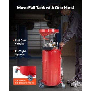 VEVOR Φορητή Δεξαμενή Αποστράγγισης Λαδιού 79.5L με Ρυθμιζόμενο Χων...
