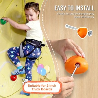 Σετ 32 Χειρολαβών Αναρρίχησης VEVOR με Σχοινί και Εξαρτήματα PYZJT... Σετ 32 Χειρολαβών Αναρρίχησης VEVOR με Σχοινί και Εξαρτήματα PYZJT...