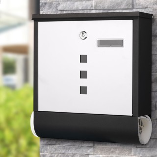 BAKAJI Ταχυδρομικό Κουτί Ατσάλι Γραμματοκιβώτιο Εξωτερικού Χώρου Λ... BAKAJI Ταχυδρομικό Κουτί Ατσάλι Γραμματοκιβώτιο Εξωτερικού Χώρου Λ...