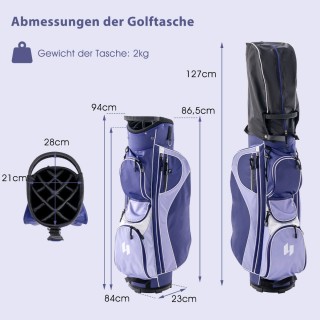 Costway Σετ Γυναικείων Μπαστουνιών Γκολφ με Τσάντα Καροτσιού και Α... Costway Σετ Γυναικείων Μπαστουνιών Γκολφ με Τσάντα Καροτσιού και Α...