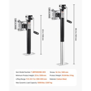 VEVOR Τροχοφόρος Γρύλος Ρυμουλκούμενου με Βιδωτή Σύνδεση, Δυναμικό ... VEVOR Τροχοφόρος Γρύλος Ρυμουλκούμενου με Βιδωτή Σύνδεση, Δυναμικό ...