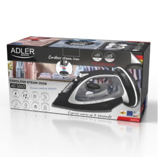 Καινοτόμο Ασύρματο και Ενσύρματο Σίδερο Ατμού 2800W AD-5043 ADLER Καινοτόμο Ασύρματο και Ενσύρματο Σίδερο Ατμού 2800W AD-5043 ADLER