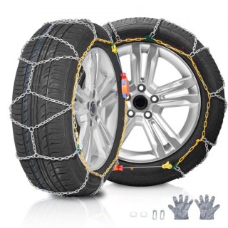 Αλυσίδες Χιονιού VEVOR από Μαγγανιούχο Ατσάλι - Σετ 2 Τεμαχίων XDL... Αλυσίδες Χιονιού VEVOR από Μαγγανιούχο Ατσάλι - Σετ 2 Τεμαχίων XDL...
