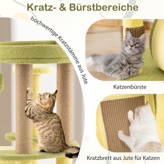 Costway  Πύργος γάτας Avocado-Kratzbaum με ιδιωτική κατοικία 59 x 5...