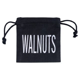 Villa dEste Home Υφασμάτινο Πουγκί για Καρύδια με Διπλής Όψης Μαύρο...