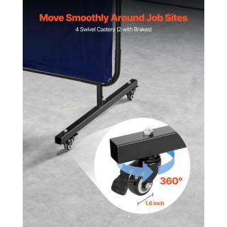 VEVOR Οθόνη Συγκόλλησης με Πλαίσιο 1,74 x 2,34m, Ανθεκτική στη Φλόγ... VEVOR Οθόνη Συγκόλλησης με Πλαίσιο 1,74 x 2,34m, Ανθεκτική στη Φλόγ...