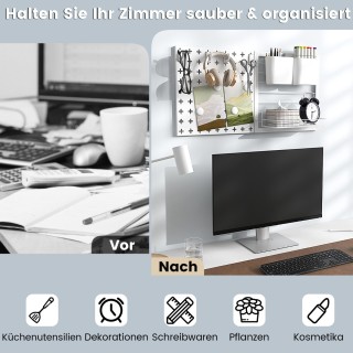 Costway  Πολυλειτουργικός Πίνακας Οργάνωσης με Αξεσουάρ για Καθαρό ...