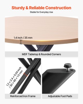 VEVOR Σύγχρονο Σετ Τραπεζαρίας 5 Τεμαχίων - Ροτόντα 45 ιντσών με 4 ... VEVOR Σύγχρονο Σετ Τραπεζαρίας 5 Τεμαχίων - Ροτόντα 45 ιντσών με 4 ...