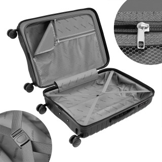 PROVITERA Σετ από 4 Σκληρές Μαύρες Βαλίτσες από Ανθεκτικό Πολυπροπυ... PROVITERA Σετ από 4 Σκληρές Μαύρες Βαλίτσες από Ανθεκτικό Πολυπροπυ...