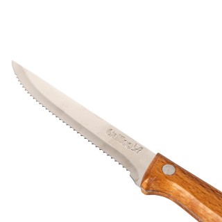 Galileo Σετ 6 Μαχαιριών Μπριζόλας με Οδοντωτή Λεπίδα από Ανοξείδωτο...