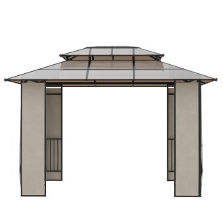 Outsunny Garden Gazebo 3,65x3m με στέγη από πολυανθρακικό 2 επιπέδω... Outsunny Garden Gazebo 3,65x3m με στέγη από πολυανθρακικό 2 επιπέδω...