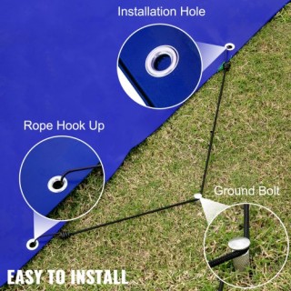 Κάλυμμα Ασφαλείας Πισίνας VEVOR 13x26 ft, Μπλε PVC, Ορθογώνιο Χειμε...