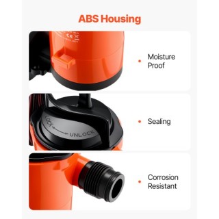 VEVOR Αντλία Ζωντανού Δολώματος Σκάφους 12V 800 GPH 90° CYHSB800GPH...