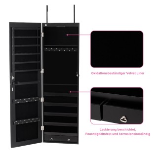 Costway Πρακτική Ντουλάπα Κοσμημάτων με Καθρέφτη και LED Φωτισμό J... Costway Πρακτική Ντουλάπα Κοσμημάτων με Καθρέφτη και LED Φωτισμό J...