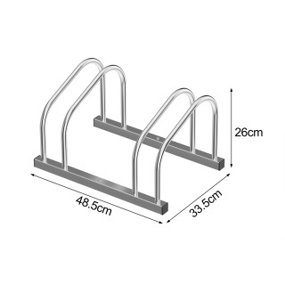 BAKAJI Διπλή Βάση Ποδηλάτου 2 Θέσεων από Ατσάλι για Ποδήλατα Στάθμ... BAKAJI Διπλή Βάση Ποδηλάτου 2 Θέσεων από Ατσάλι για Ποδήλατα Στάθμ...