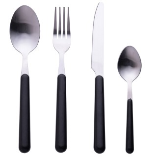 Galileo Σετ 24 μαχαιροπίρουνα από ανοξείδωτο χάλυβα με λαβή στο χρώ...