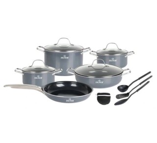 Σετ Μαγειρικά Σκεύη 14 τεμάχια Γκρι ZL-8137 ZILNER Σετ Μαγειρικά Σκεύη 14 τεμάχια Γκρι ZL-8137 ZILNER