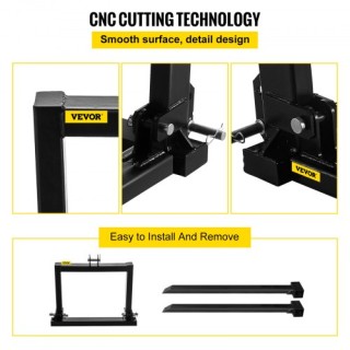 Προσαρμογέας Παλετοφόρου 3 Σημείων VEVOR 2000lbs για Τρακτέρ Κατηγο...
