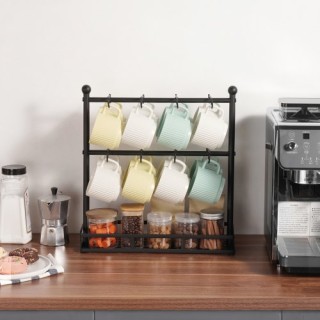 VEVOR Βάση Κούπας Καφέ για Πάγκο με 16 Γάντζους και Χώρο Αποθήκευση... VEVOR Βάση Κούπας Καφέ για Πάγκο με 16 Γάντζους και Χώρο Αποθήκευση...