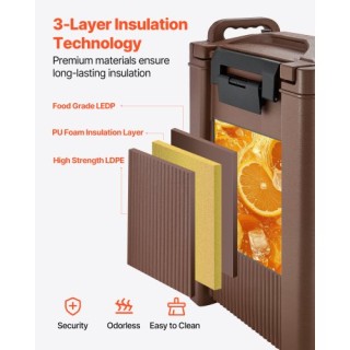 VEVOR Μονωμένος Διανομέας Ροφημάτων Ζεστού & Κρύου 5Λ/19Λ Τροφίμων ... VEVOR Μονωμένος Διανομέας Ροφημάτων Ζεστού & Κρύου 5Λ/19Λ Τροφίμων ...