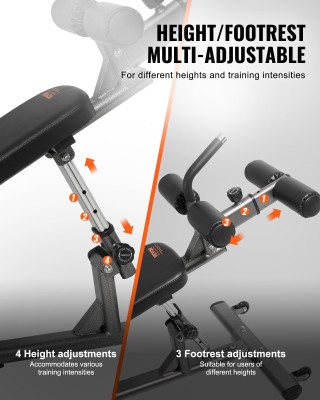 VEVOR Ημιεπαγγελματικός Πάγκος Κοιλιακών, Ρυθμιζόμενος, με Λαβή Αντ... VEVOR Ημιεπαγγελματικός Πάγκος Κοιλιακών, Ρυθμιζόμενος, με Λαβή Αντ...