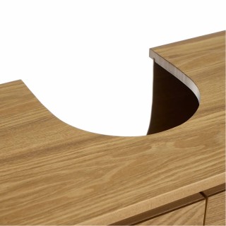 BAKAJI Κινητό ντουλάπι μπάνιου κάτω από τον νιπτήρα ξύλο MDF ντουλ... BAKAJI Κινητό ντουλάπι μπάνιου κάτω από τον νιπτήρα ξύλο MDF ντουλ...