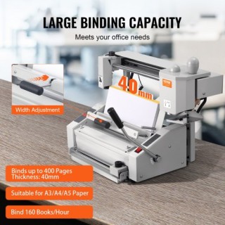 Μηχάνημα Θερμοκόλλησης VEVOR για Έγγραφα έως 400 Φύλλα A3 A4 A5 JZ... Μηχάνημα Θερμοκόλλησης VEVOR για Έγγραφα έως 400 Φύλλα A3 A4 A5 JZ...