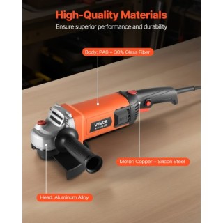 VEVOR Ηλεκτρικός Γωνιακός Τροχός 177.8mm, 8.2Α 8500RPM με Ρυθμιζόμε...