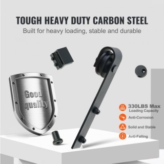 Σετ Συρόμενης Πόρτας VEVOR 8FT, Αντοχή 330LBS, για Πόρτα 3.7-4.3FT ...