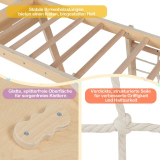 Costway 6-σε-1 Εσωτερική Παιδική Χαρά με Τσουλήθρα, Αναρριχητικό Το...