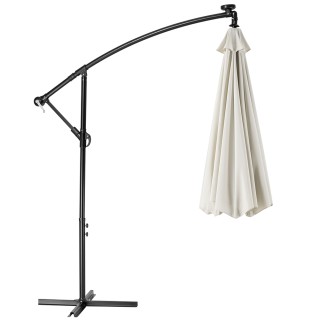 BAKAJI  Ομπρέλα Κήπου 3μ με Ηλιακό LED Φως Αποκεντρωμένος Πάσσαλος ...