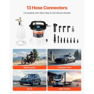 VEVOR Σετ Εξαγωγής Υγρού Φρένων 3L με 13 Συνδέσμους Σωλήνα QDSCCYGH... VEVOR Σετ Εξαγωγής Υγρού Φρένων 3L με 13 Συνδέσμους Σωλήνα QDSCCYGH...