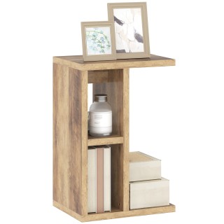 HOMCOM Τραπεζάκι Σαλονιού σε Σχήμα C με 3 Ράφια και 2 Ανοιχτές Θήκε... HOMCOM Τραπεζάκι Σαλονιού σε Σχήμα C με 3 Ράφια και 2 Ανοιχτές Θήκε...