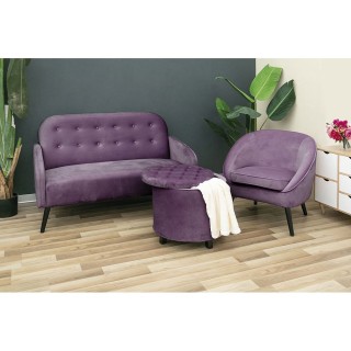 Galileo Πολυθρόνα Σαλονιού Sibilla με Ευρύχωρο Κάθισμα, Υφασμάτινο ...