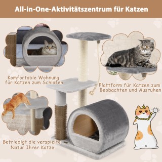 Costway Πύργος Αναρρίχησης Γάτας με Ονυχοδρόμιο και Σπίτι από Μπαμ... Costway Πύργος Αναρρίχησης Γάτας με Ονυχοδρόμιο και Σπίτι από Μπαμ...