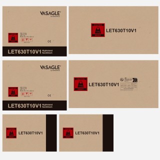 Κομοδίνο με LED Φωτισμό & 3 Συρτάρια – 35 x 40 x 55cm Λευκό LET630T...