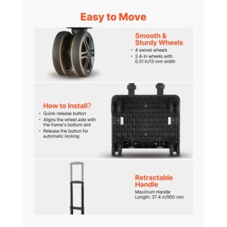 VEVOR Σάκος Μπόουλινγκ Διπλός με Τροχούς και Θήκη Παπουτσιών GLLGBL...