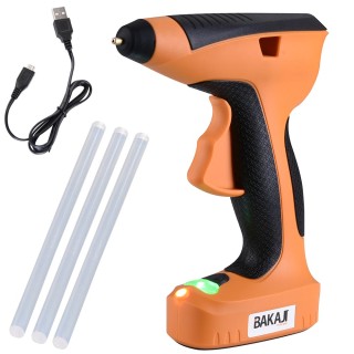BAKAJI Ηλεκτρικό Πιστόλι Κόλλας Θερμής Τήξης με Μπαταρία 3 Ράβδοι ... BAKAJI Ηλεκτρικό Πιστόλι Κόλλας Θερμής Τήξης με Μπαταρία 3 Ράβδοι ...