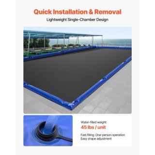 VEVOR 6 Σάκοι Νερού Πισίνας 26 Gauge 4ft με Μονό Θάλαμο και Γωνιακό...