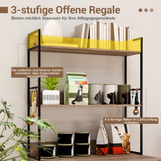 Costway Γκρι Ντουλάπι για Κατοικία Γάτας με Ενσωματωμένη Βιβλιοθήκη...