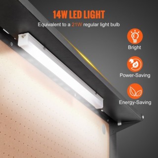 VEVOR  Πολυλειτουργικός Πάγκος 48x24 με Πίνακα & Πρίζες  DGB48X24IN...