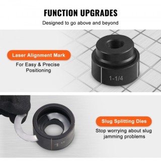 VEVOR Σετ Υδραυλικής Διάτρησης 15 Τόνων με 10 Καλούπια (1/2-4) SD1... VEVOR Σετ Υδραυλικής Διάτρησης 15 Τόνων με 10 Καλούπια (1/2-4) SD1...