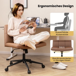 Costway Εργονομική Καρέκλα Γραφείου με Σιλικονούχο Δέρμα και Ρυθμι... Costway Εργονομική Καρέκλα Γραφείου με Σιλικονούχο Δέρμα και Ρυθμι...