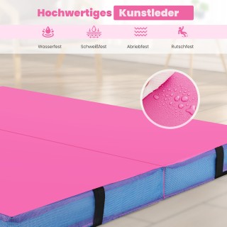 Costway Διπλά Αναδιπλούμενο Στρώμα Γυμναστικής Ροζ 122 x 122 x 10 ε... Costway Διπλά Αναδιπλούμενο Στρώμα Γυμναστικής Ροζ 122 x 122 x 10 ε...